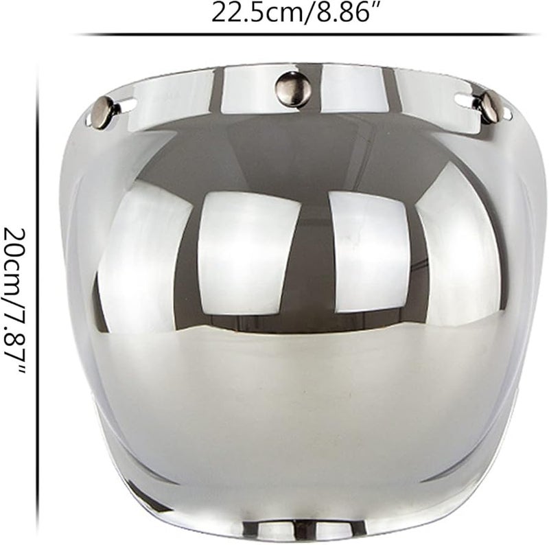 3 Snap Bubble Shield Flip Adapter For Half Open Face Motorcycle Helmets - Image 5