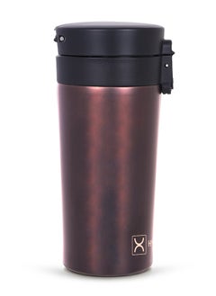 HYDROBREW Double Wall Insulated Tumbler Water Bottle - Black, 380Ml  - Image 3