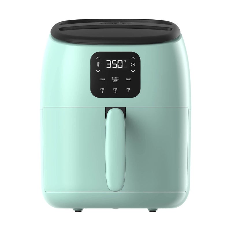 DASH Tasti-Crispâ„¢ Electric Air Fryer Oven, 2.6 Qt., Aqua â€“ Compact Air Fryer for Healthier Food in Minutes, Ideal for Small Spaces - Auto Shut Off, Digital, 1000-Watt - Image 1