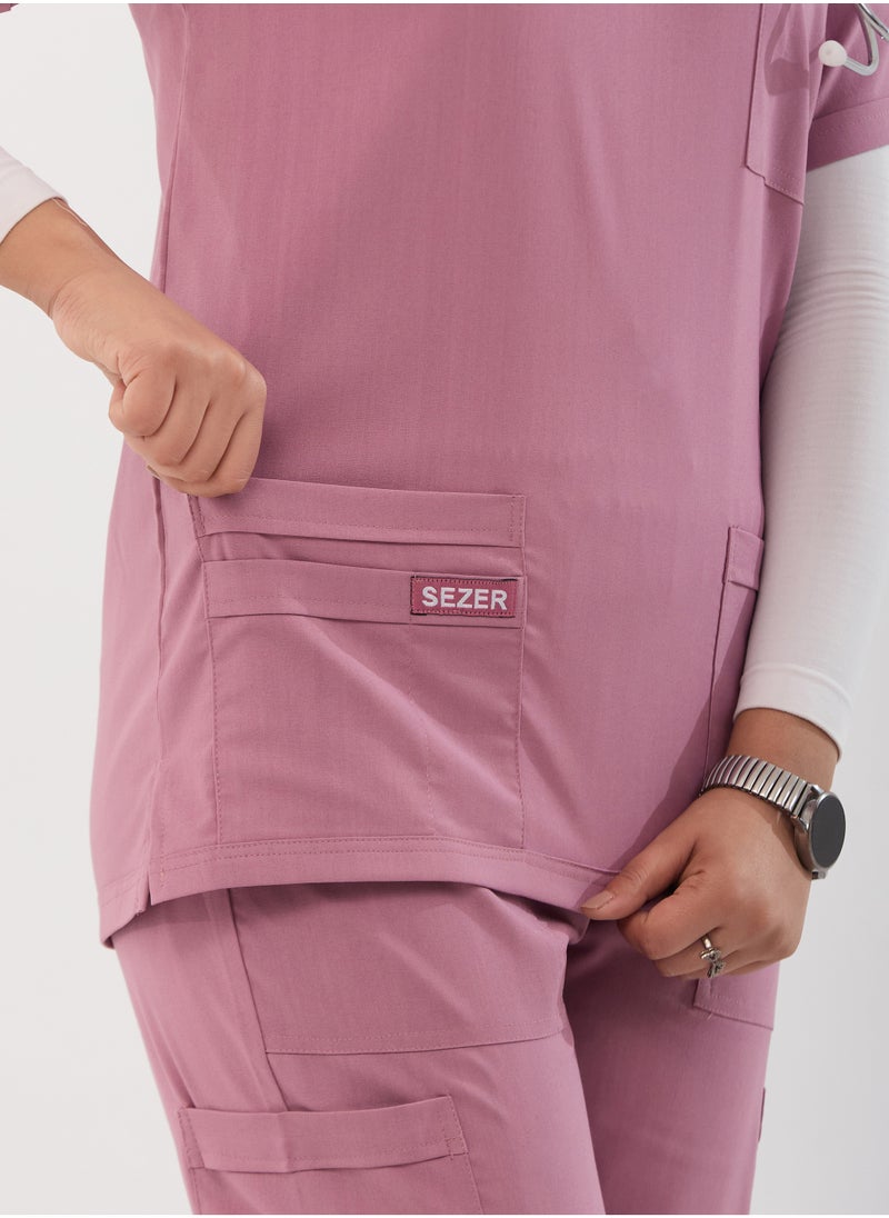 sezer Women's Caesar Scrub - Soft cotton Kashmir for your brilliance and comfort every work day!  - Image 4