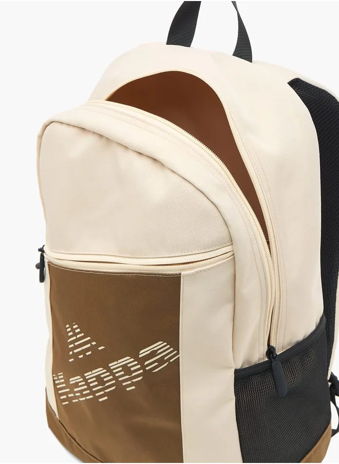 Kappa Boys Logo Print Backpack with Adjustable Shoulder Straps - 44x31x17 cm