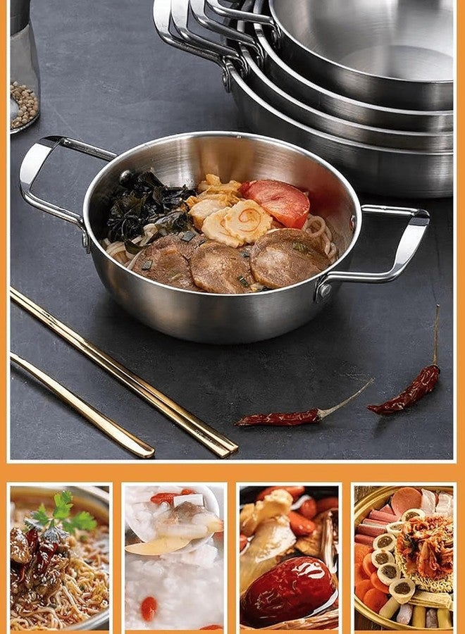 Yopple Stainless Steel Frying Pan, 20cm Non-Stick Skillet, Carbon Steel Wok for Searing & Stir-Fry, Mini Chef Everyday Pan, Durable Cookware for Home & Kitchen - Image 5