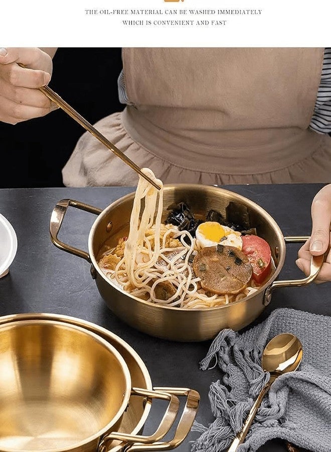 Yopple Stainless Steel Frying Pan, 20cm Non-Stick Skillet, Carbon Steel Wok for Searing & Stir-Fry, Mini Chef Everyday Pan, Durable Cookware for Home & Kitchen - Image 4