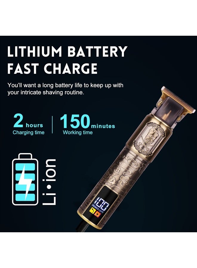 UFREE مقص شعر اللحية للرجال احترافي، مجموعة قص الشعر، ماكينة حلاقة كهربائية، أدوات حلاقة بدون سلك، هدايا للرجال - Image 1