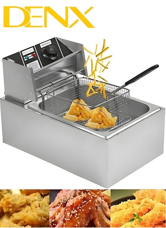 Denx 6 Liter 2500 Watt Electric Oil Can With Lid - Image 1