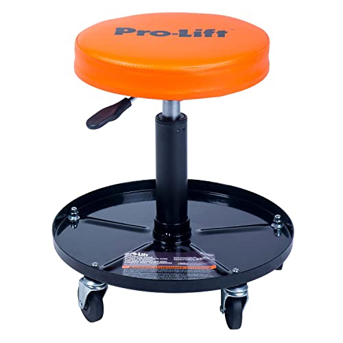 Pro Lift Pro-Lift PL9300H Pneumatic Chair with 300 lbs Capacity – Black/Orange - Image 1