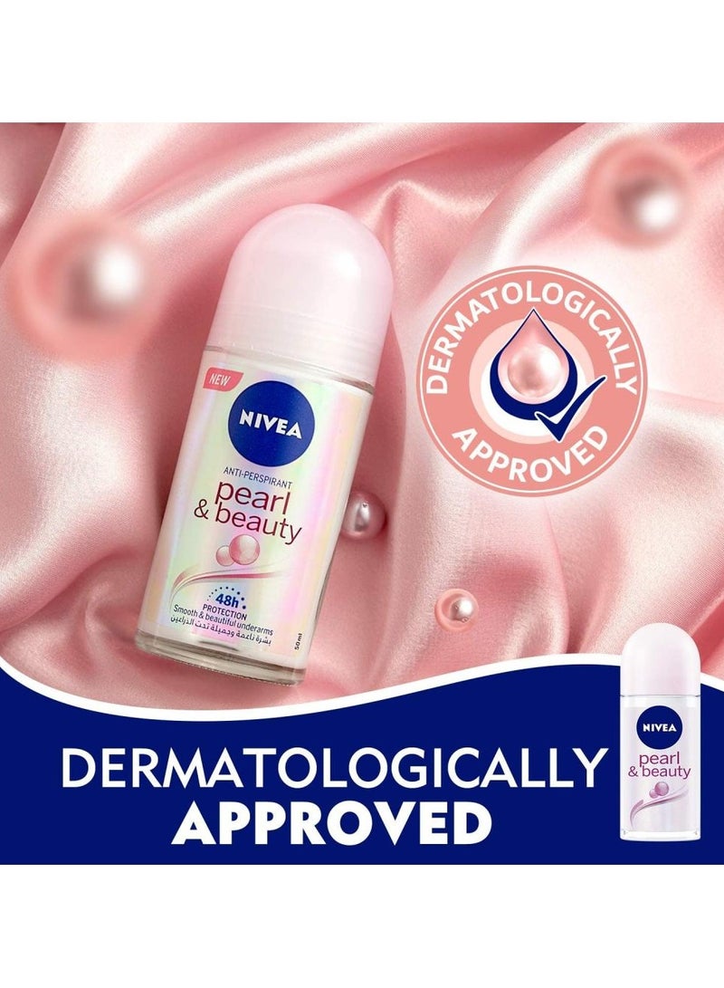 نيفيا مزيل عرق رول اون بيرل و بيوتي - 50 مل - Image 4