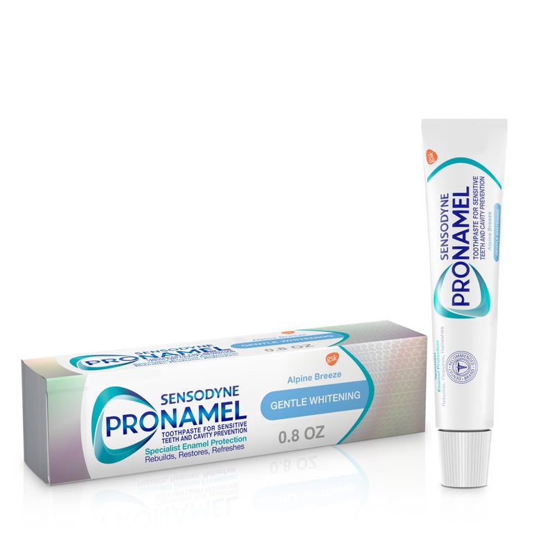 SENSODYNE PRONAMEL معجون أسنان سينسوداين برونامل للتبييض اللطيف بنكهة النسيم الجبلي - 0.8 أونصة - حجم السفر - Image 1
