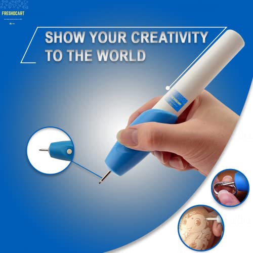 FreshDcart Engraver Machine Pen It Micro Carving Engrave and Etching Tool Nib for All Glass Metal Plastic Wood 1-Pieces - Image 5