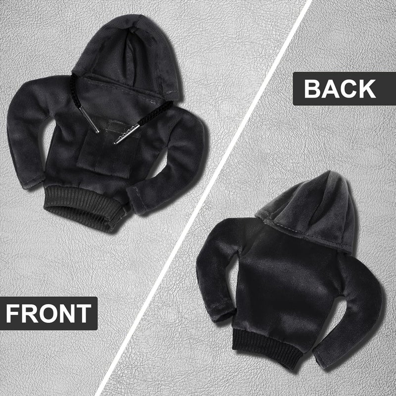 AutoBizarre Plastic Car Interior Decoration Gear Shift Knob Mini Hoodie Cover Sweater Cover 4.7 inch for All Cars, Vans & Trucks (Black) - Image 3