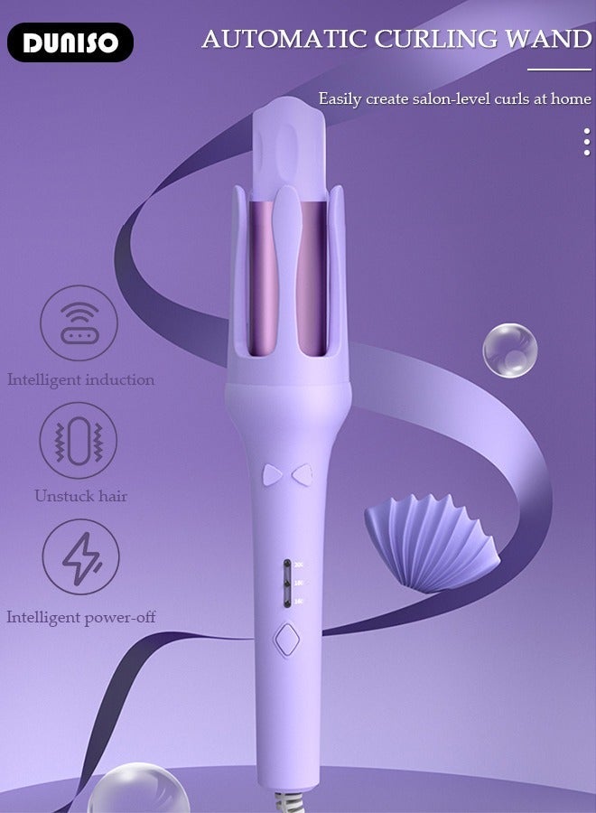 DUNISO Automatic Hair Curler Rollers,Advanced Petal-shaped Auto Curling Iron 32mm Large Waves,Hair Care Coating,Fast Heating,3 Temperatures control,Multi-Protections,Create Pretty Curls Effortlessly - Image 2