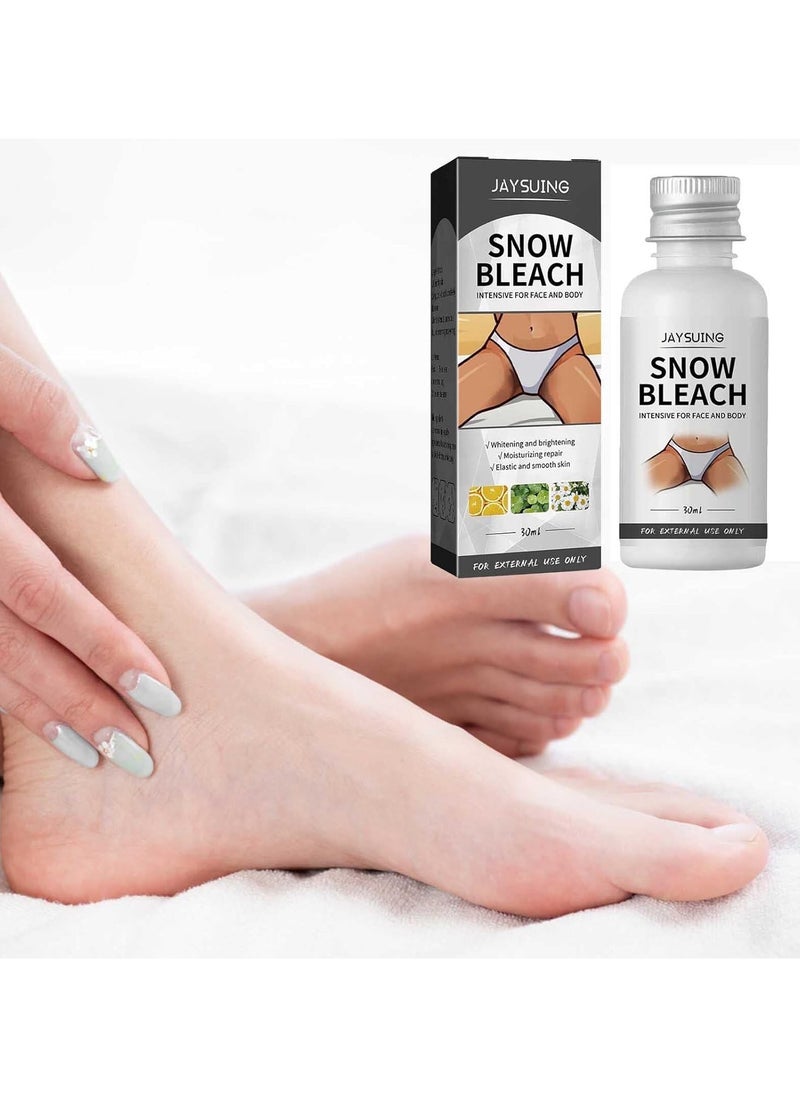 Jaysuing - Snow Bleach Intensive - for Private Part Underarm Whitening, Dark Skin Bleaching Cream for Dark Spots, Face and Body Skin Lightening Bleaching Cream for Intimate Areas Brightening - Image 1