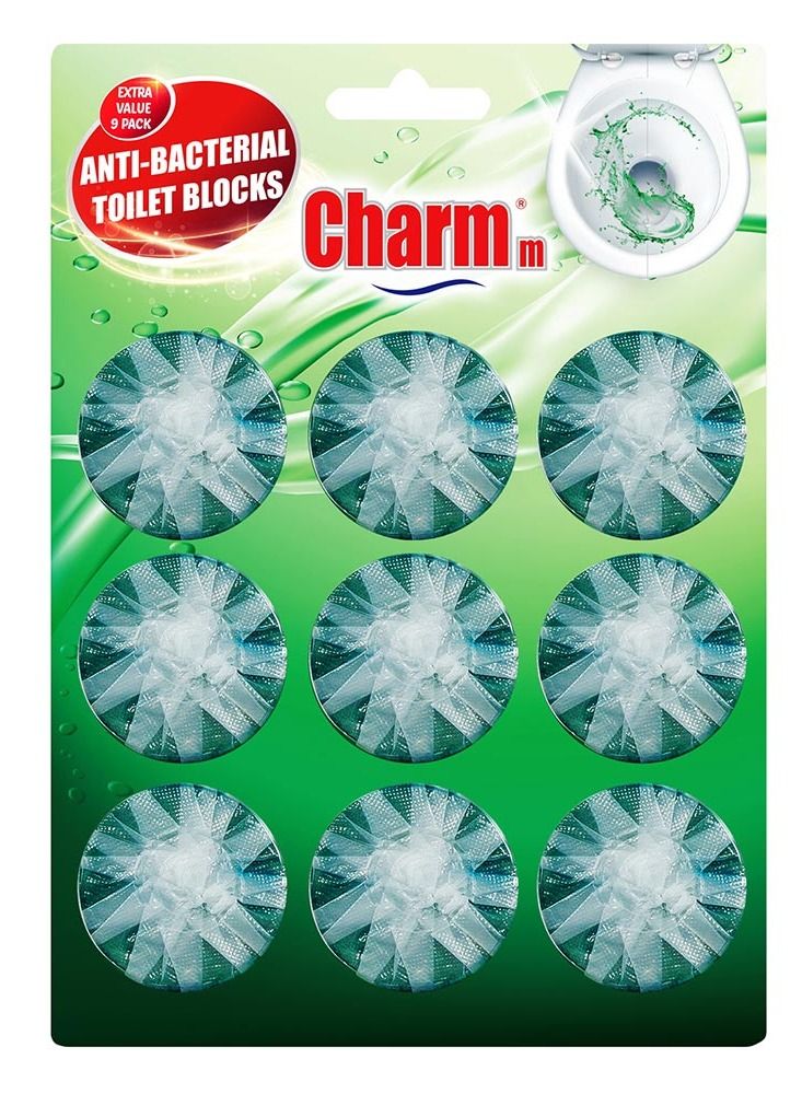 تشارم مجموعة مرحاض تشارم لون اخضر 9PK  - Image 1