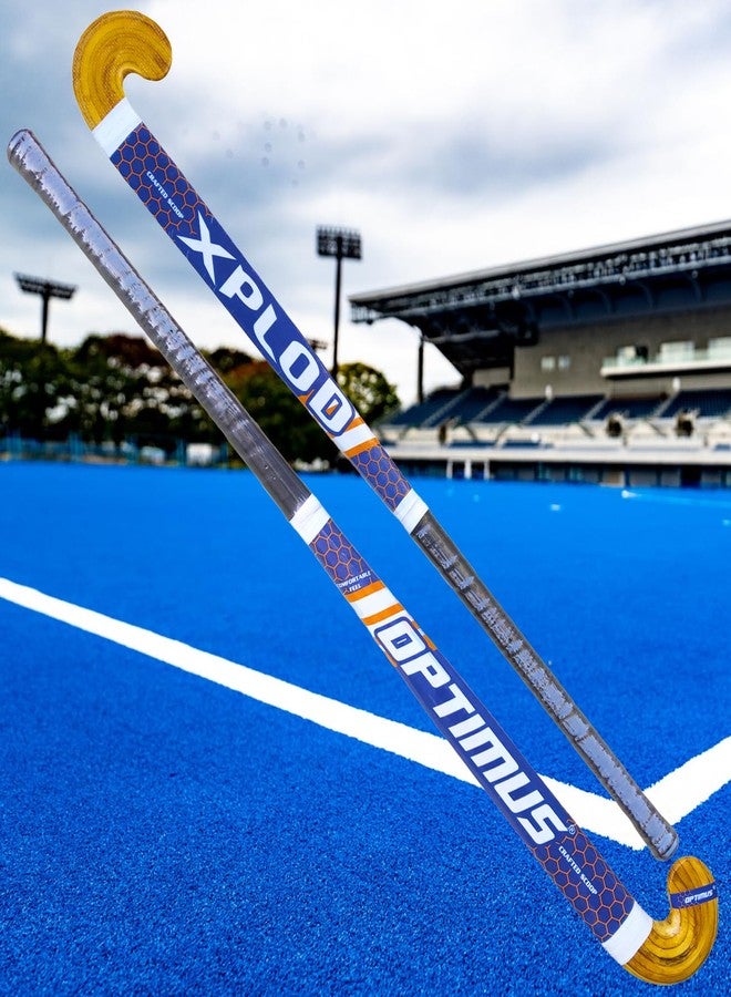 Optimus® Xplod Hockey Stick Fiberglass with Laminated Head-37 Inch for Seniors-Tetron Cover - Image 1