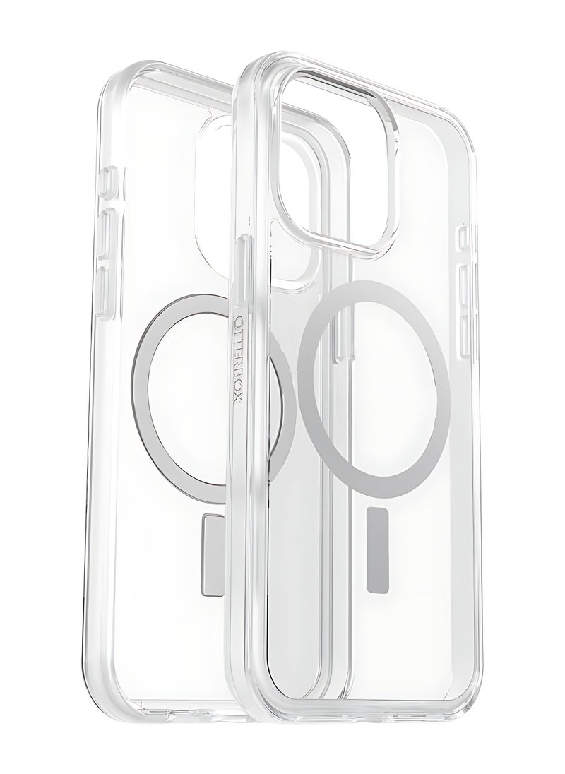 AJYAL - Clear Magnetic Case for iPhone 14 Pro [Magnetic Wireless Charging] Shockproof Phone Bumper Case, Anti-Scratch Classic Hybrid Case for iPhone 14 Pro [Clear Back] - Image 1