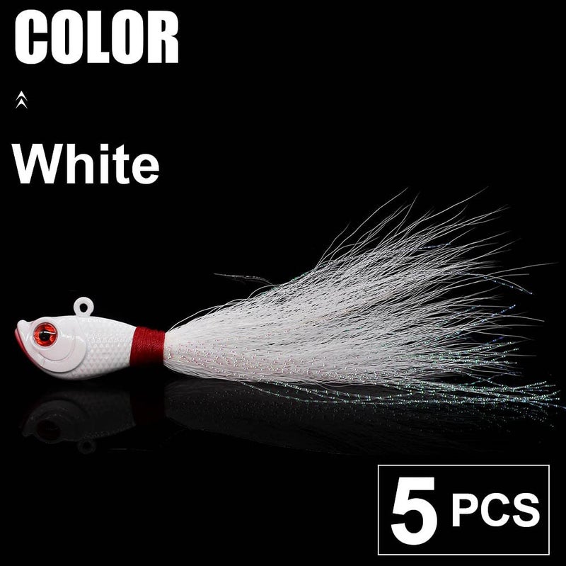 XFISHMAN Bucktail-Jigs-saltwater-Hair-Jigs-Head -Fishing-Lures-Assorted Kit - Image 4