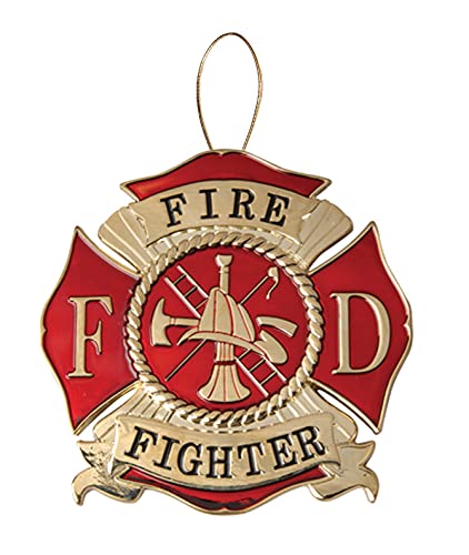 Allied Flag Firefighter Heroes Series Holiday Ornament - Officially Licensed Firefighter Medallion - Die Cast Metal - Image 4