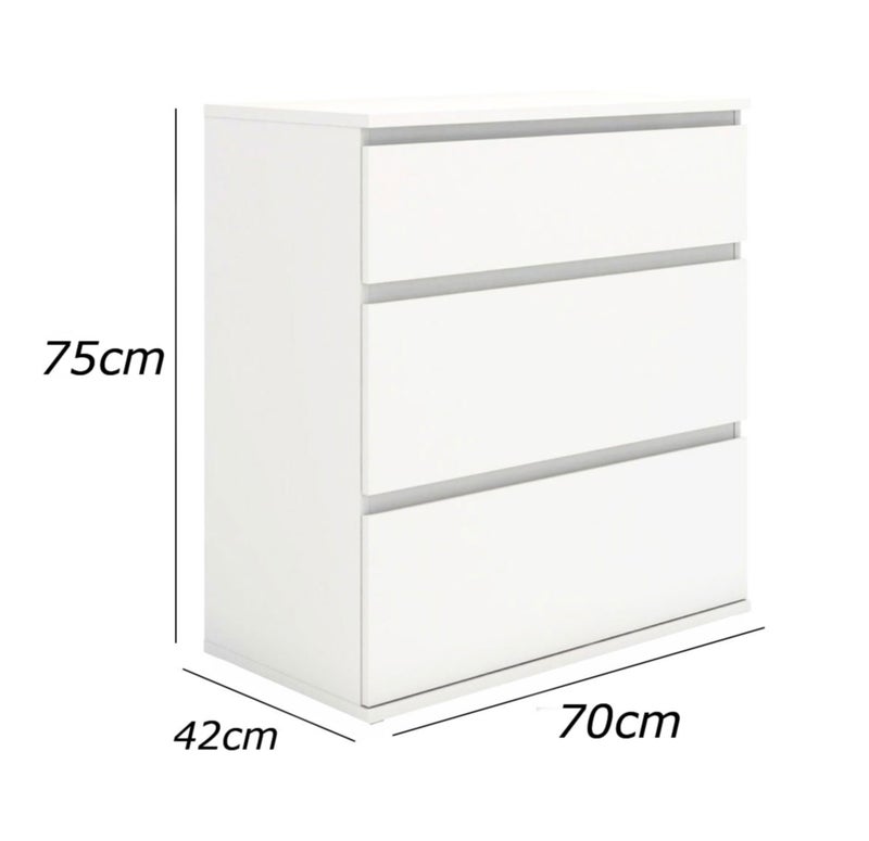 فرنتشر ستور وحدة ادراج مودرن ام دى اف - ارتفاع 75 سم - عرض 70 سم - عمق 42 سم ، من فرنتشر ستور. - Image 5