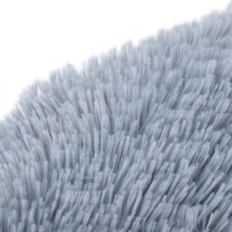 Plush Electric Blanket Heating Mat USB Pet Winter Mat 15.7" Silver Gray for Cats Small Dogs (Silver Grey) - Image 4