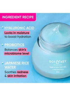 Dot & Key 72 HR Hydrating Gel Plus Probiotics, 60 ML  - Image 3