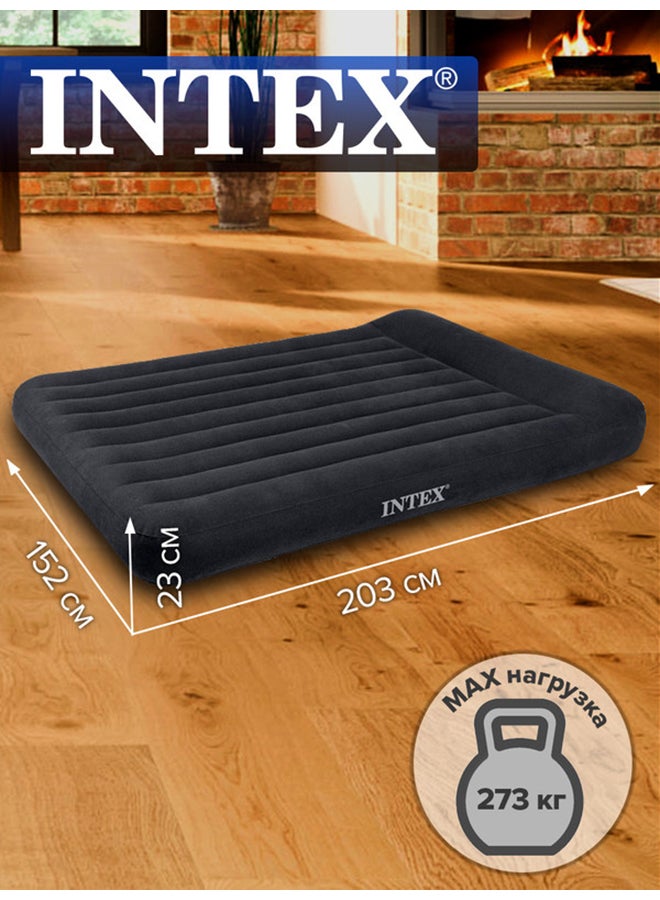 INTEX Dura Beam Standard Series - Pillow Rest classic Air bed fabric Black 152x203x25cm - Image 4