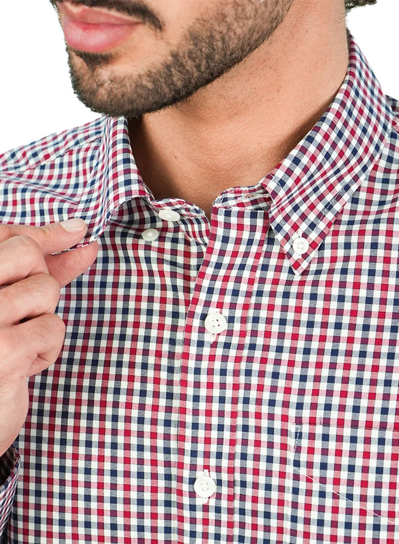 GIORDANO  Men’s Cotton Oxford Wrinkle Free Long-Sleeve Shirt for Men | Best Price UAE