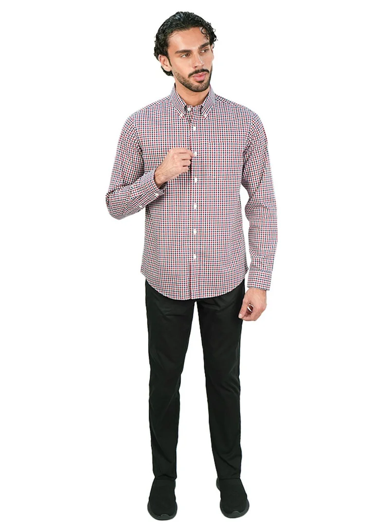 GIORDANO  Men’s Cotton Oxford Wrinkle Free Long-Sleeve Shirt for Men | Best Price UAE