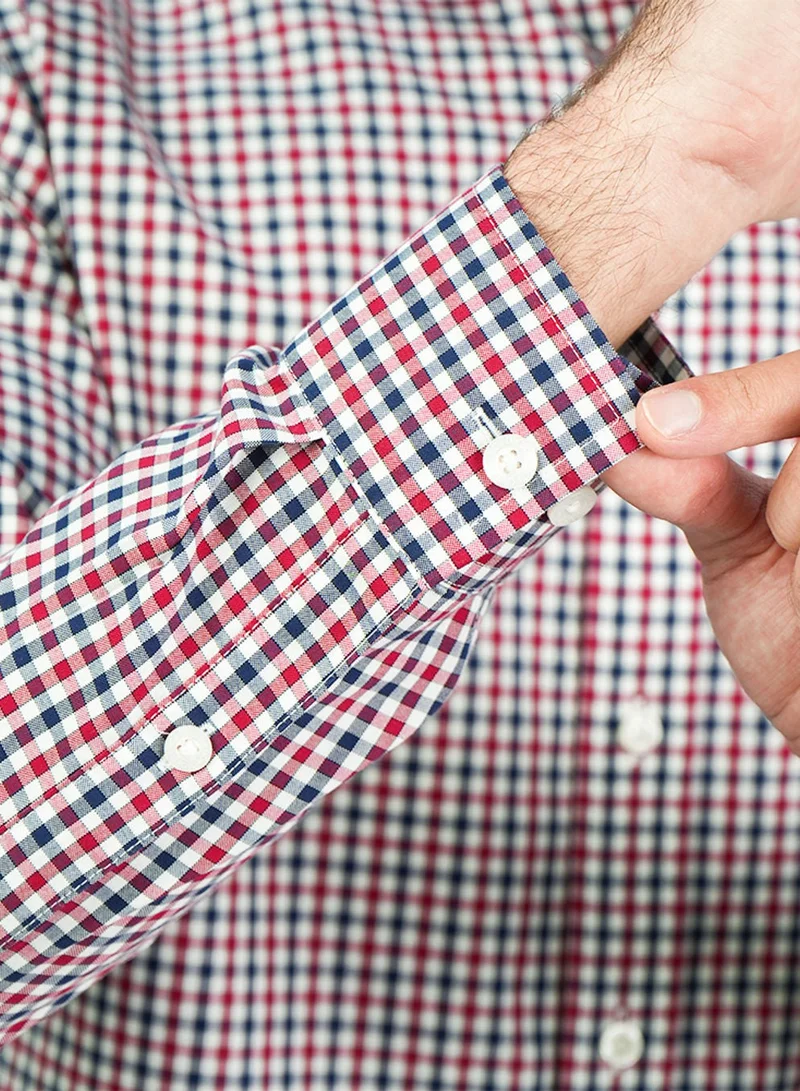 GIORDANO  Men’s Cotton Oxford Wrinkle Free Long-Sleeve Shirt for Men | Best Price UAE