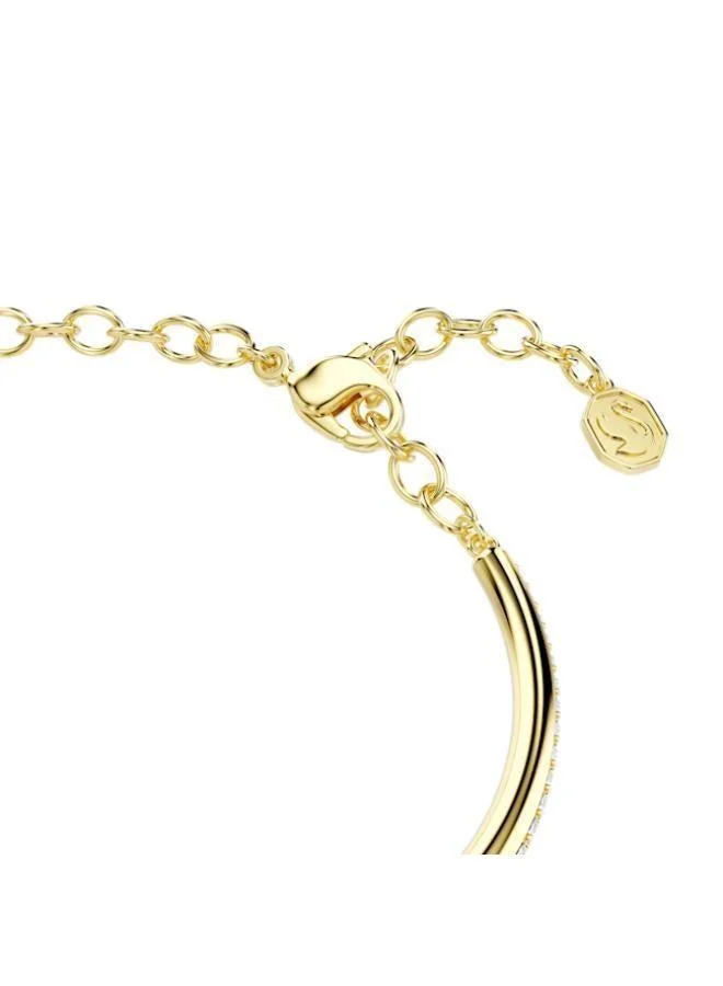 SWAROVSKI  Dextera Gold Tone Plated Crescent Soft Bracelet for Women | Best Price UAE