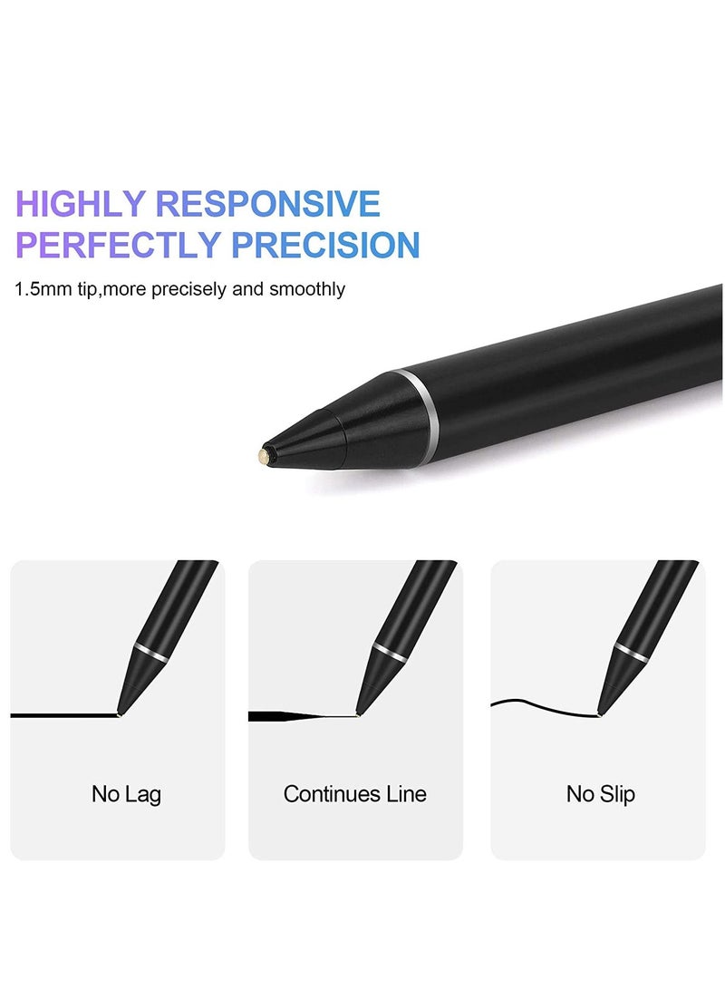 Active Stylus Pens for Touch Screens,  Rechargeable Digital Stylish Pen Pencil Universal for iPhone/iPad Pro/Mini/Air/Android and Most Capacitive Touch Screens - Image 4