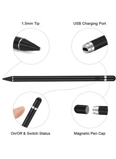 Generic Active Stylus Pens for Touch Screens,  Rechargeable Digital Stylish Pen Pencil Universal for iPhone/iPad Pro/Mini/Air/Android and Most Capacitive Touch Screens  - Image 2