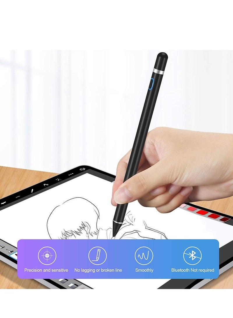 Active Stylus Pens for Touch Screens,  Rechargeable Digital Stylish Pen Pencil Universal for iPhone/iPad Pro/Mini/Air/Android and Most Capacitive Touch Screens - Image 5