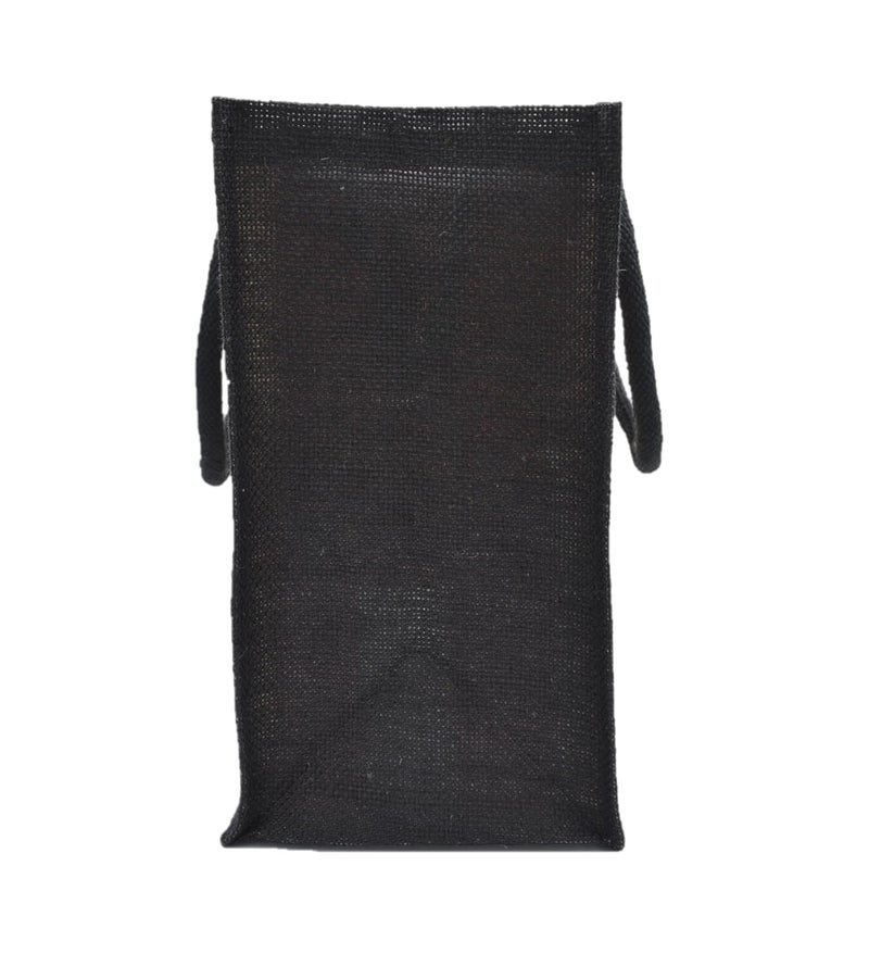 JUTEKA quote printed Jute Bag for Lunch, Office, Grocery, Picnic, Tiffin, Shopping Hand Bag with padded cotton handles… - Image 3