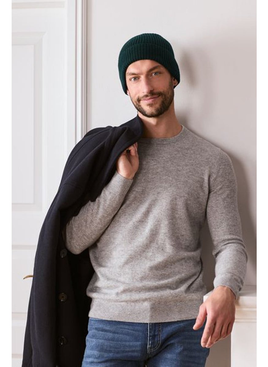 Tchibo Men Knitted Beanie, Green  - Image 1