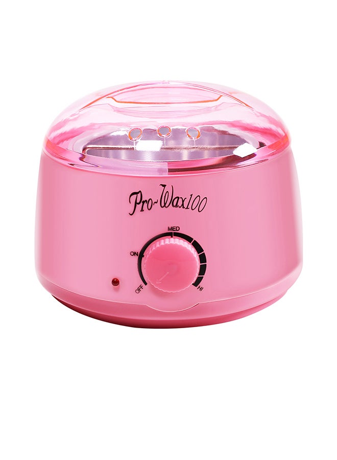 Hair Removal Depilatory Wax Heater Warmer Pot Pink 18.5 x 18.5 x 15cm - Image 1