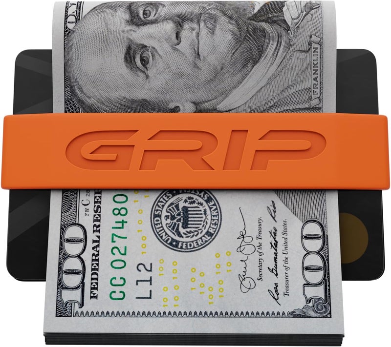 Grip Money Bands (Pack of 3) - ORANGE - Premium Silicone Band for Cash & Cards - Slim & Durable Design - Image 4