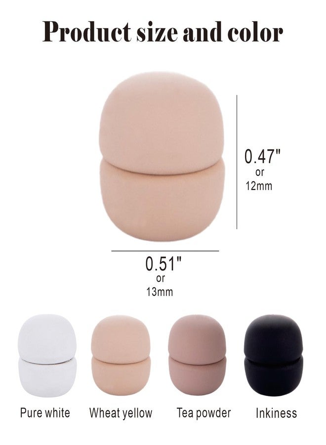 OYTKWU Strong magnetic headscarf pin,Multi-Use Hijab Magnetic buckle,Safety Pins，used for shawls, shirts, clothes, trouser legs，scarves (4 pairs of matte) Natural colours - Image 2