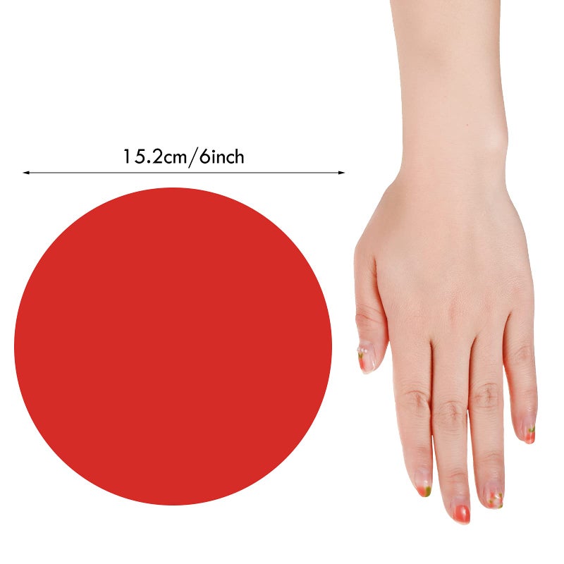 Outus 30 Pieces 6 Inch Classroom Floor Dots Floor Stickers Multicolor Classroom Dot Spots for Line up Markers Self Adhesive Vinyl Stickers for Preschool and Kindergarten Elementary Teachers (Chic Color) - Image 2