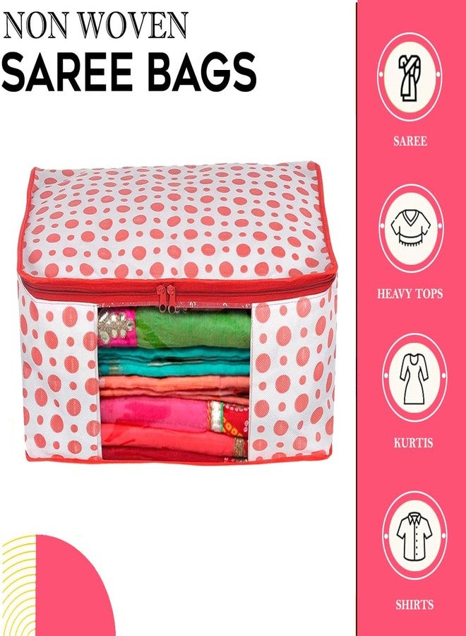Shaping Fabric Garment Cover Non-Woven 90 GSM with Transparent Window & Double Metal Zipper - Pack of 1 | Dustproof Clothes Storage Bag for Sarees, Suits, Jackets, Shirts SCXLRL1582493517524148523940 - Image 2