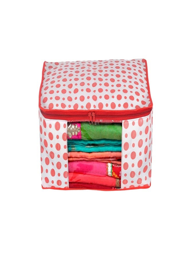 Shaping Fabric Garment Cover Non-Woven 90 GSM with Transparent Window & Double Metal Zipper - Pack of 1 | Dustproof Clothes Storage Bag for Sarees, Suits, Jackets, Shirts SCXLRL1582493517524148523940 - Image 1
