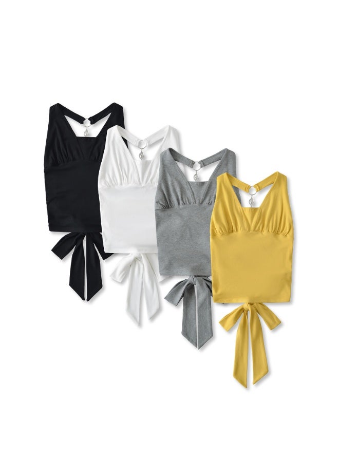 KUYING New Comfortable Skin Friendly Breathable And Slim Fit Vest Set Of 4  - Image 1