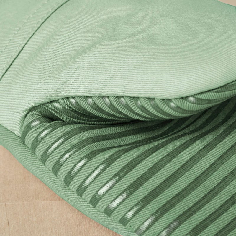 KitchenAid Beacon Two-Tone Non-Slip Mini Oven Mitt Set  Pistachio/Graphite Green  5.5""x8""  2 Piece - Image 3