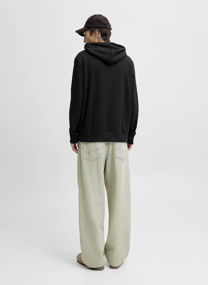 JACK & JONES Text Print Pullover Hoodie