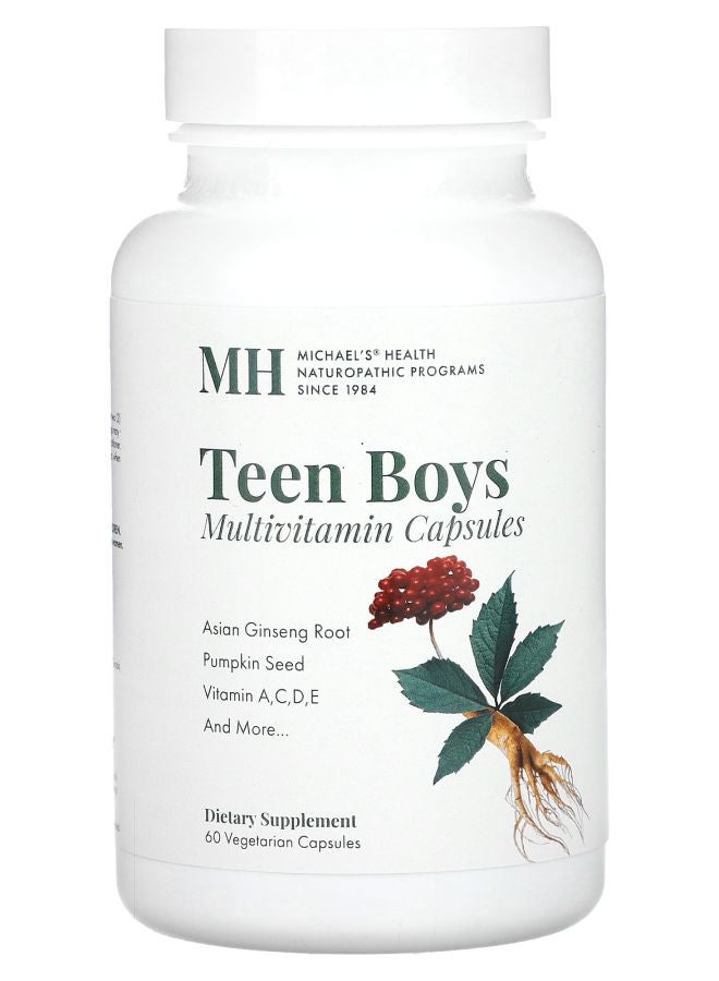 Michael's Naturopathic Teen Boys Multivitamin  60 Vegetarian Capsules