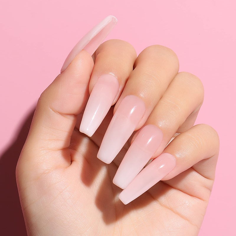 AIMEILI Hema Free Rubber Base Gel For Nails, Soak Off U V LED Clear Sheer Gel Nail Polish, 4 in 1 Nail Strengthen/Enhance/Base Coat/Color Set Of 6pcs X 10ml - Kit 46 - Image 5