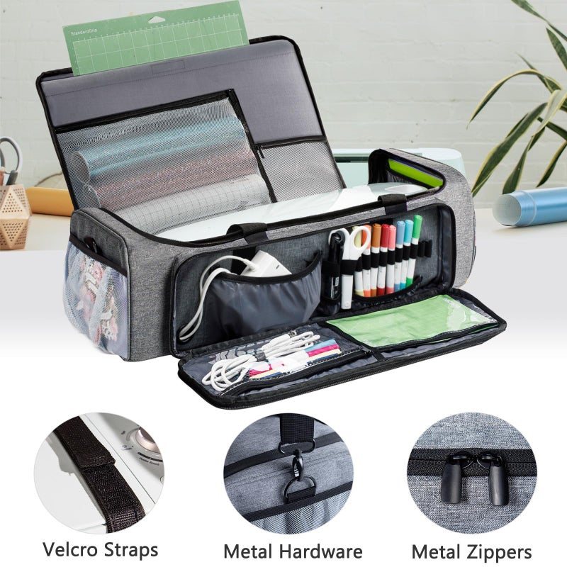 IMAGINING Carrying Case Bag for Cricut Maker 4, Maker 3, Explore 4, Explore 3, Explore Air 2, Large Opening Storage for Cricut Accessories and Suppliers - Image 4