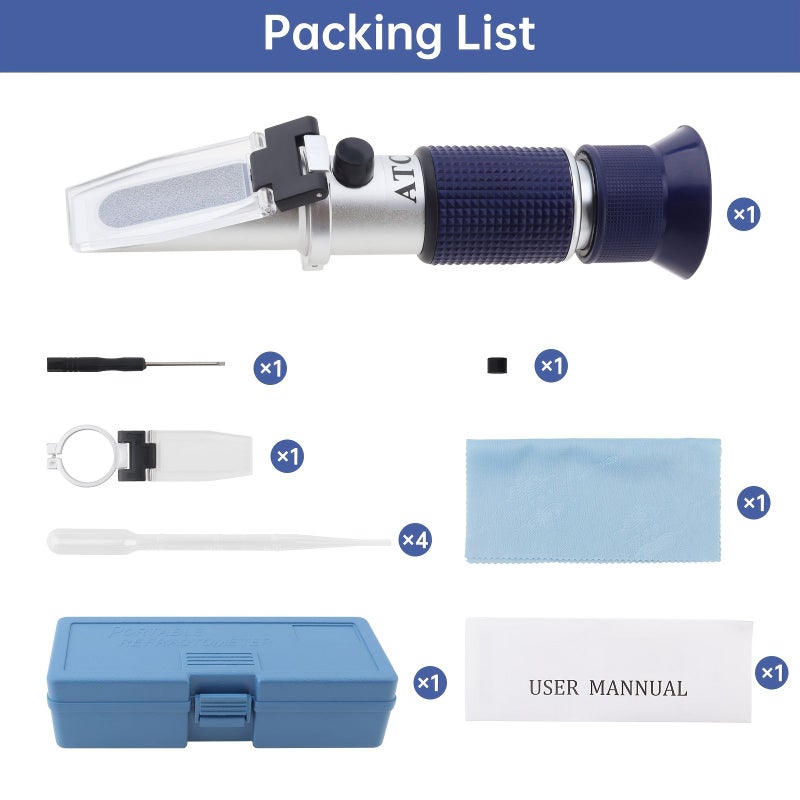 Blue Five in One Multifunctional ATC Tester Coolant Refractometer Kit - Image 3