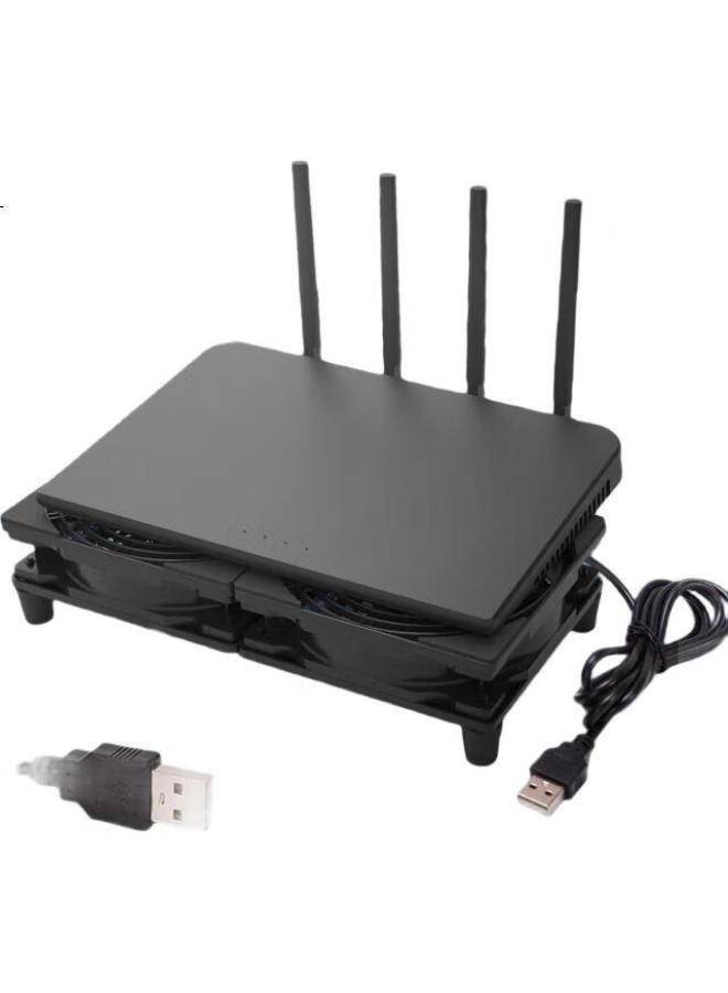 Linkstone Router Cooling Fan Cat Optical Modem Tv Set-Top Box Radiator (High Air Volume/Usb Interface/) - Image 3