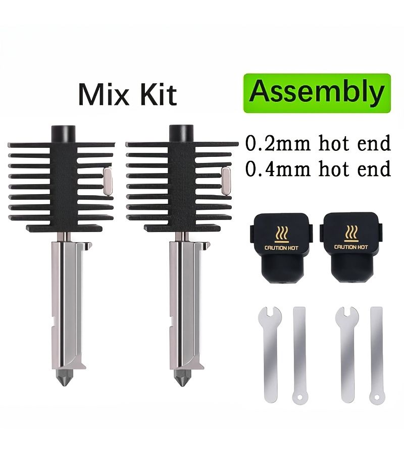 2pcs A1 A1 Mini Hard Nozzle Set 0.6mm 0.8mm Heat Tip Detachable Hotend High Speed Component Quick Nozzle Replacement - Image 1