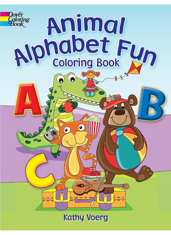 Animal Alphabet Fun Coloring Book 